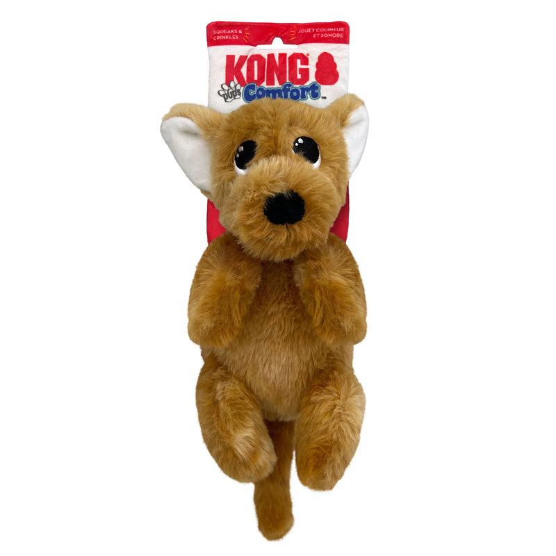 KONG Comfort Pups Peanut Small Soft Dog Toy ^._.^-Habitat Pet Supplies