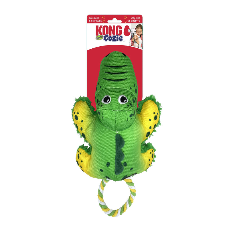 KONG Cozie Tuggz Alligator Medium to Large Dog Toy {)_(}-Habitat Pet Supplies