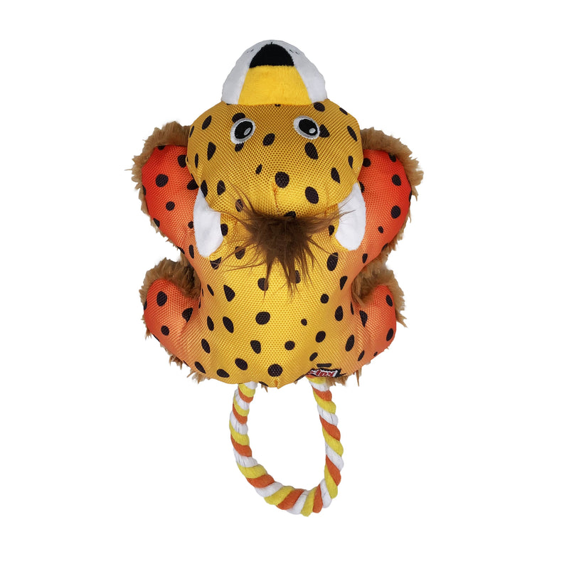 KONG Cozie Tuggz Cheetah Small to Medium Dog Toy ^._.^