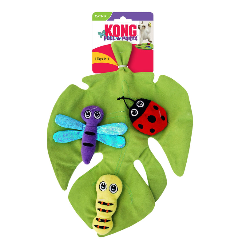 KONG Pull A Partz Bug Cat Toy-Habitat Pet Supplies
