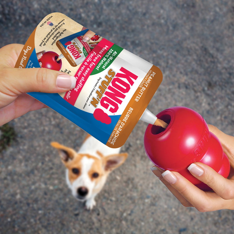 KONG Stuffn All Natural Peanut Butter Pouch 170g Dog Treat :->>