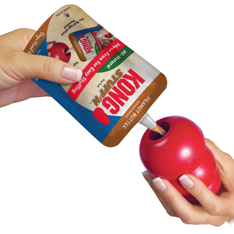 KONG Stuffn All Natural Peanut Butter Pouch 170g Dog Treat :->>-Habitat Pet Supplies