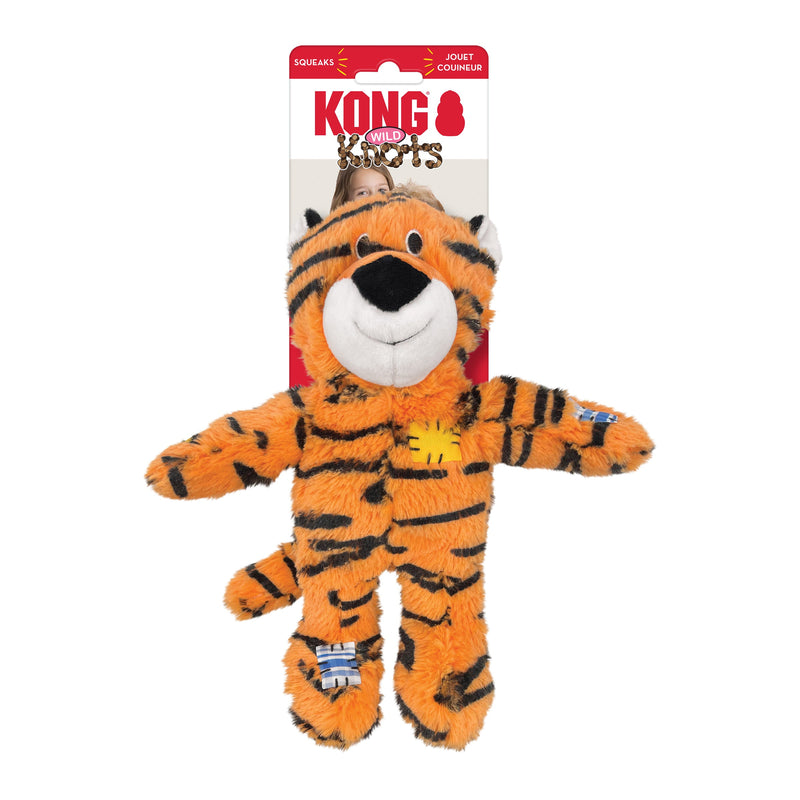 KONG Wild Knots Tiger Medium to Large Dog Toy {)_(}-Habitat Pet Supplies