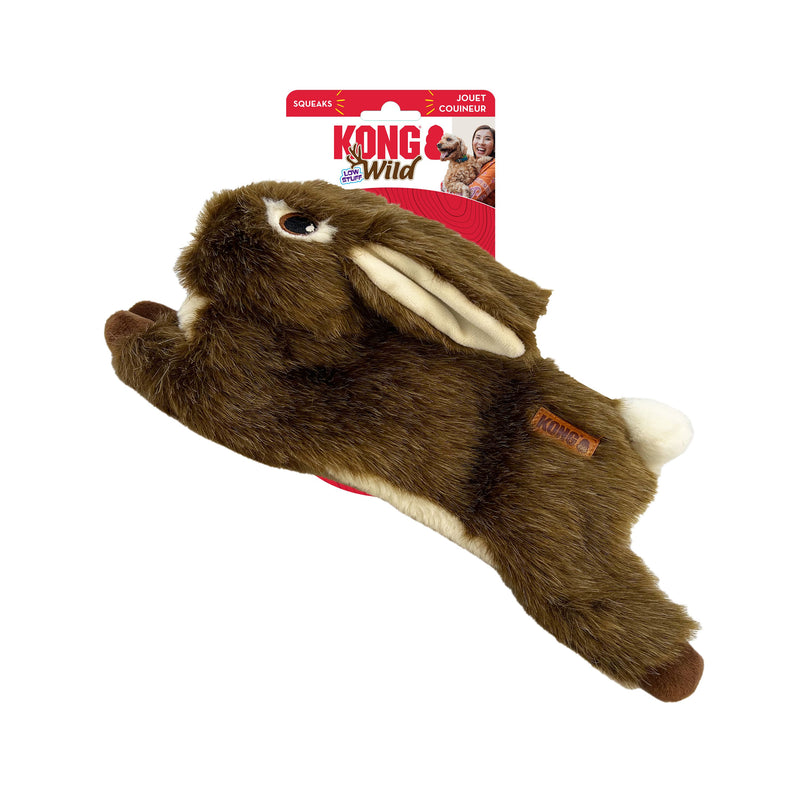 KONG Wild Low Stuff Rabbit Medium Dog Toy ^._.^-Habitat Pet Supplies