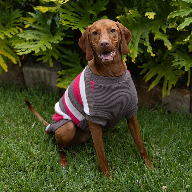 Kazoo Apparel Knit Chestie Jumper Pink Stripe Intermediate 53cm