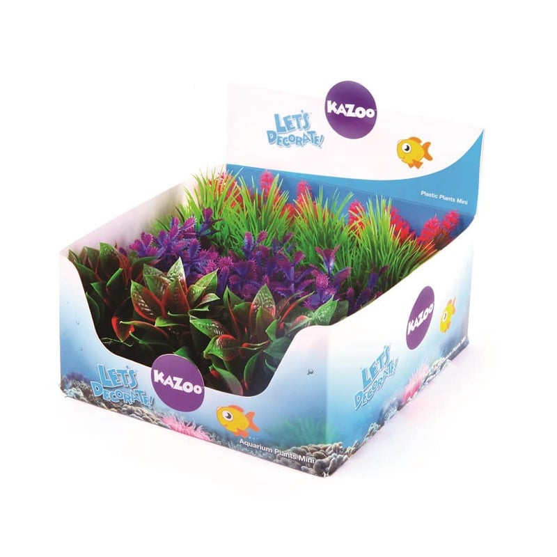Kazoo Aquarium Artificial Plants Mini Assorted-Habitat Pet Supplies