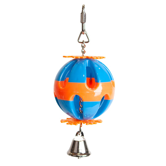 Kazoo Bird Toy Plastic Ball with Bell Small