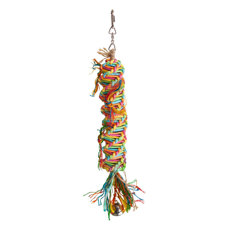Kazoo Bird Toy Rainbow Sisal Tower Medium-Habitat Pet Supplies