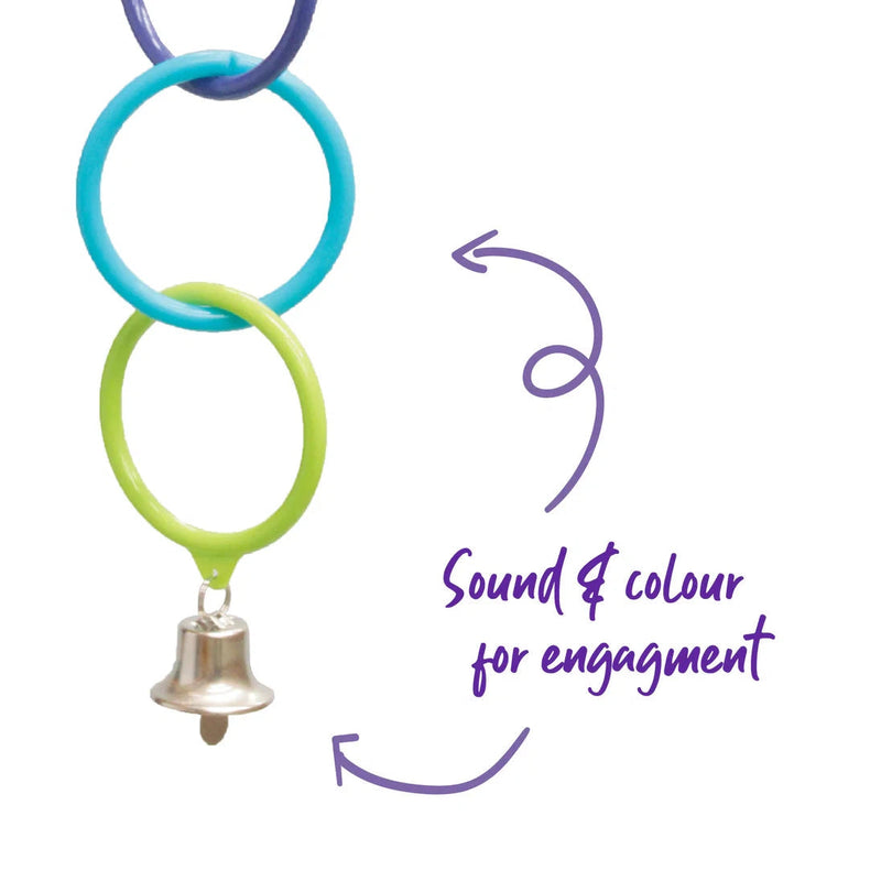 Kazoo Bird Toy Triple Ring with Bell