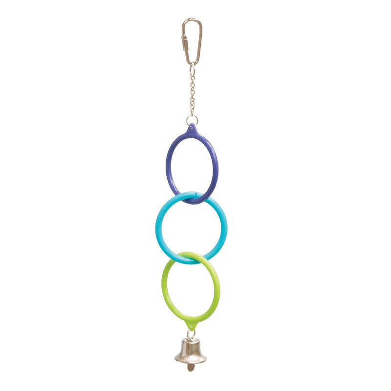 Kazoo Bird Toy Triple Ring with Bell-Habitat Pet Supplies
