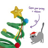 Kazoo Christmas Bouncy Spring Tree Cat Toy