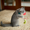 Kazoo Munchy Caterpillar Wand Cat Toy