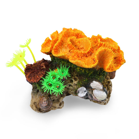 Kazoo Orange Coral Small Fish Tank Ornament