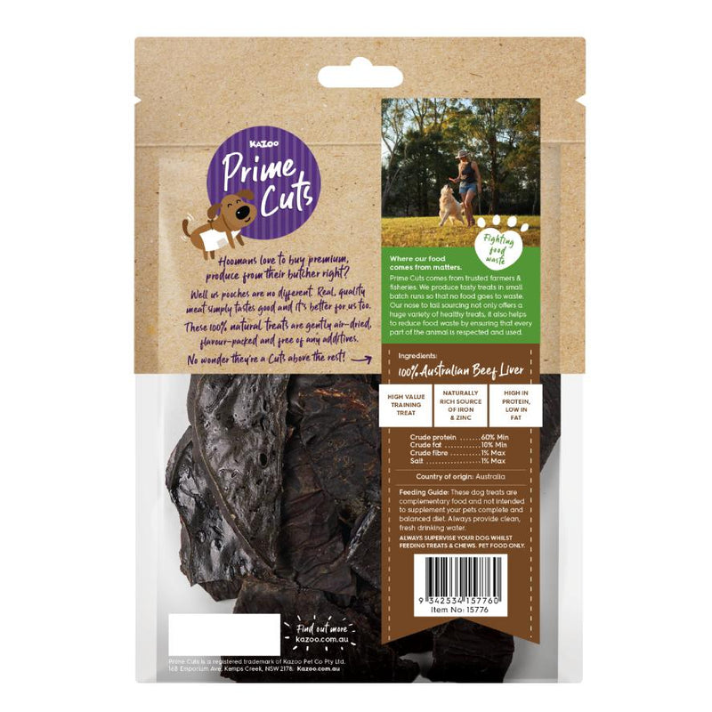 Kazoo Prime Cuts Beef Liver Chips Dog Treats 100g *!*!*