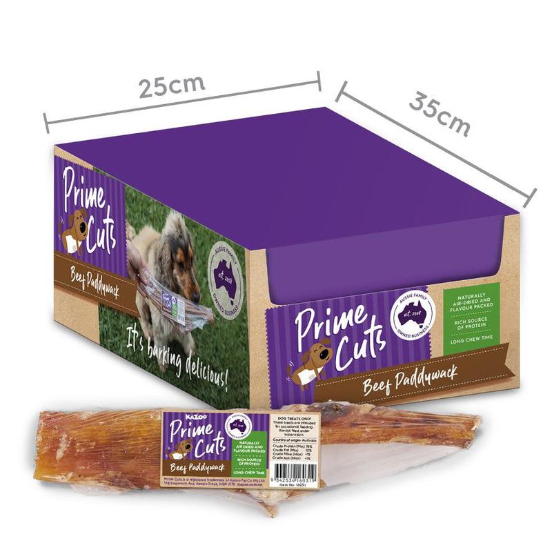 Kazoo Prime Cuts Beef Paddywack Dog Treat x20 ^._.^