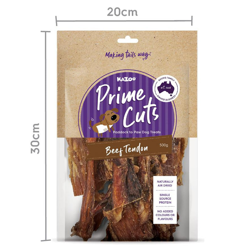 Kazoo Prime Cuts Beef Tendon Dog Treats 500g