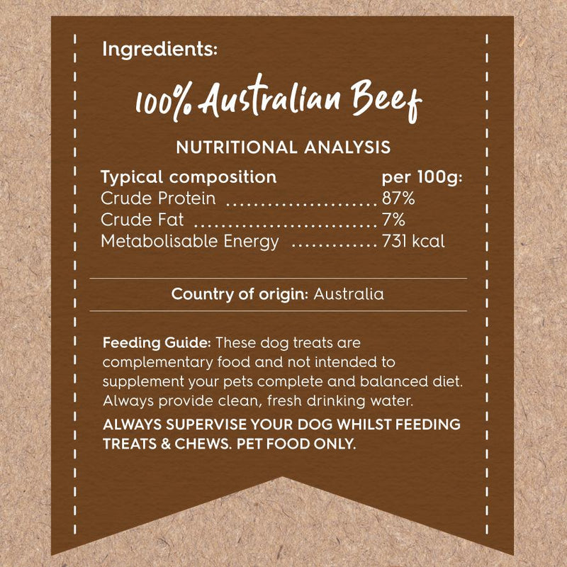 Kazoo Prime Cuts Beef Tendon Dog Treats 500g