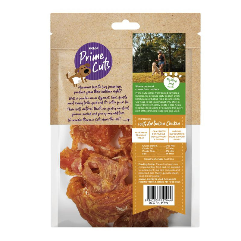 Kazoo Prime Cuts Chicken Breast Dog Treats 100g