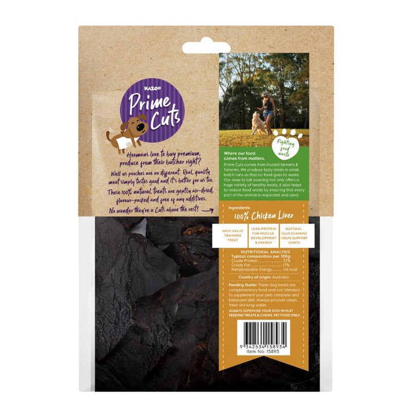 Kazoo Prime Cuts Chicken Liver Dog Treats 500g