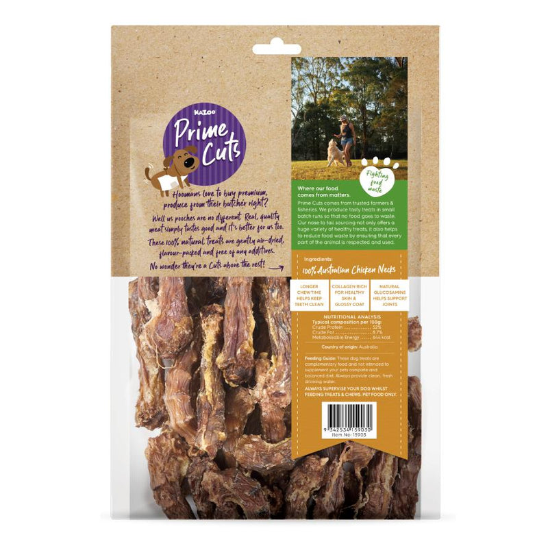 Kazoo Prime Cuts Chicken Necks Dog Treats 500g
