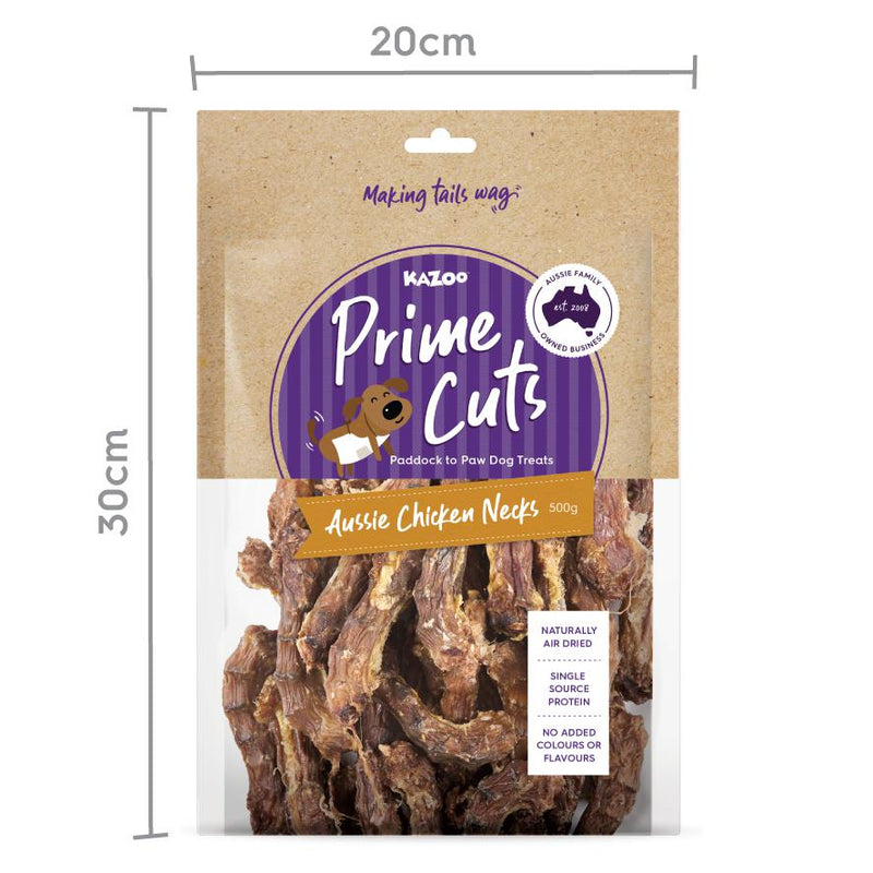 Kazoo Prime Cuts Chicken Necks Dog Treats 500g