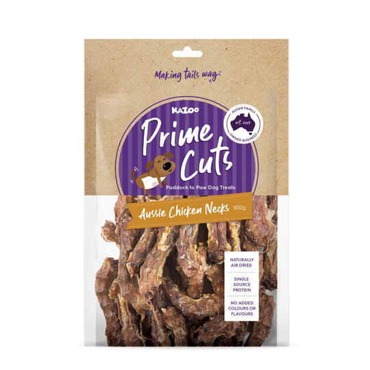 Kazoo Prime Cuts Chicken Necks Dog Treats 500g