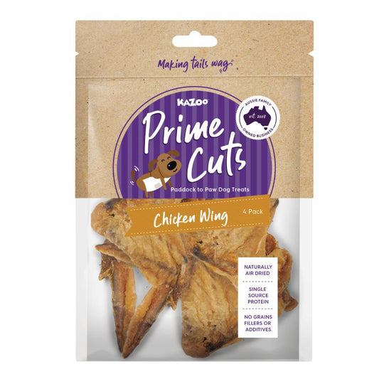 Kazoo Prime Cuts Chicken Wing Dog Treats 4 Pack