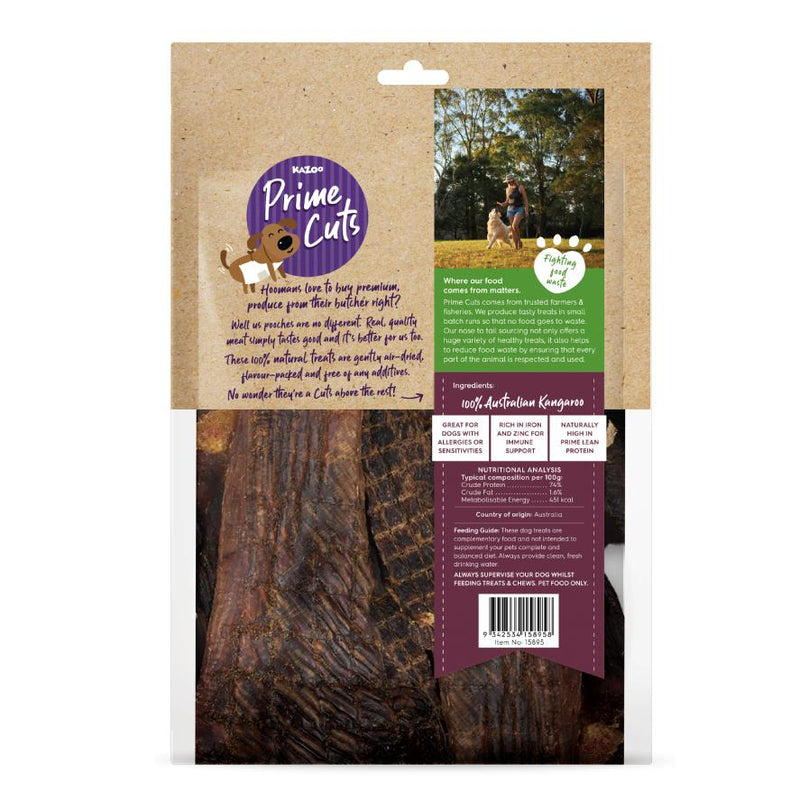 Kazoo Prime Cuts Kangaroo Steak Strips Dog Treats 500g ^._.^