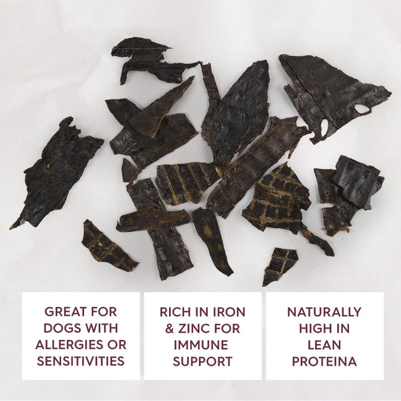 Kazoo Prime Cuts Kangaroo Steak Strips Dog Treats 80g