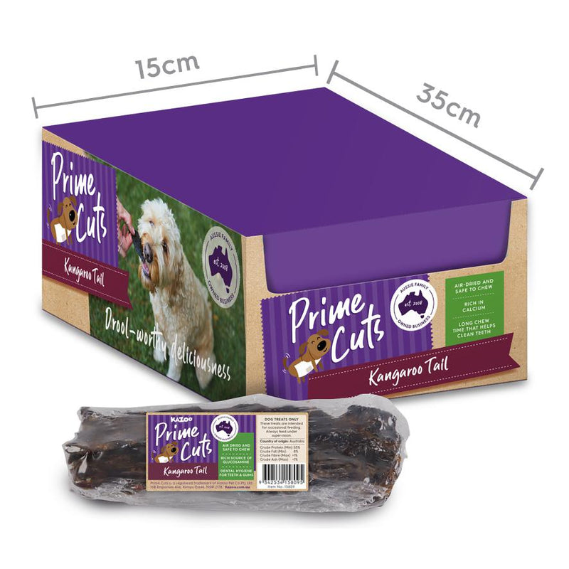 Kazoo Prime Cuts Kangaroo Tail Dog Treat x10 ^._.^