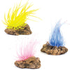Kazoo Soft Coral with Rock Assorted Small Fish Tank Ornament-Habitat Pet Supplies