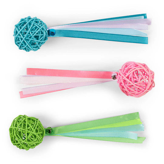 Kazoo Wicker Ball Cat Toy