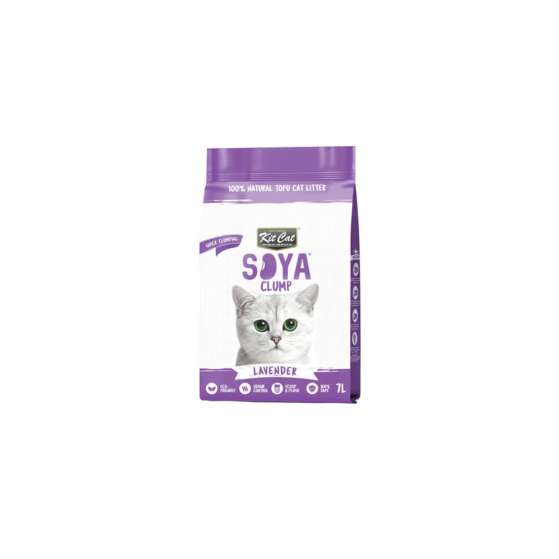 Kit Cat Soya Clump Lavender Cat Litter 7L-Habitat Pet Supplies