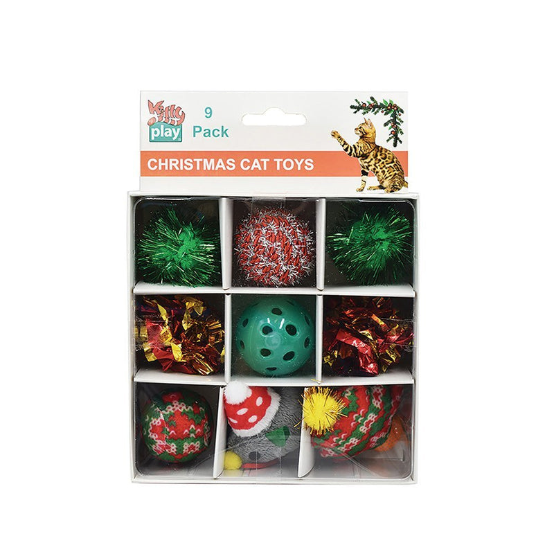 Kitty Play Christmas Cat Toy box 9 Pack-Habitat Pet Supplies