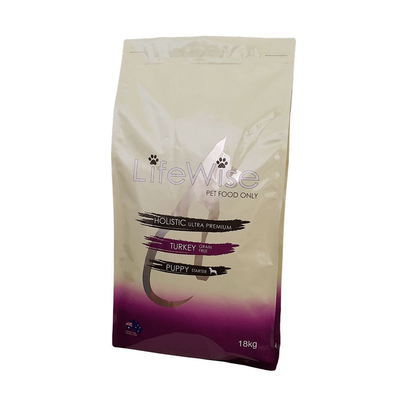 LifeWise Puppy Stage 1 Grain Free Starter Turkey Large Breed Dry Dog Food 18kg-Habitat Pet Supplies
