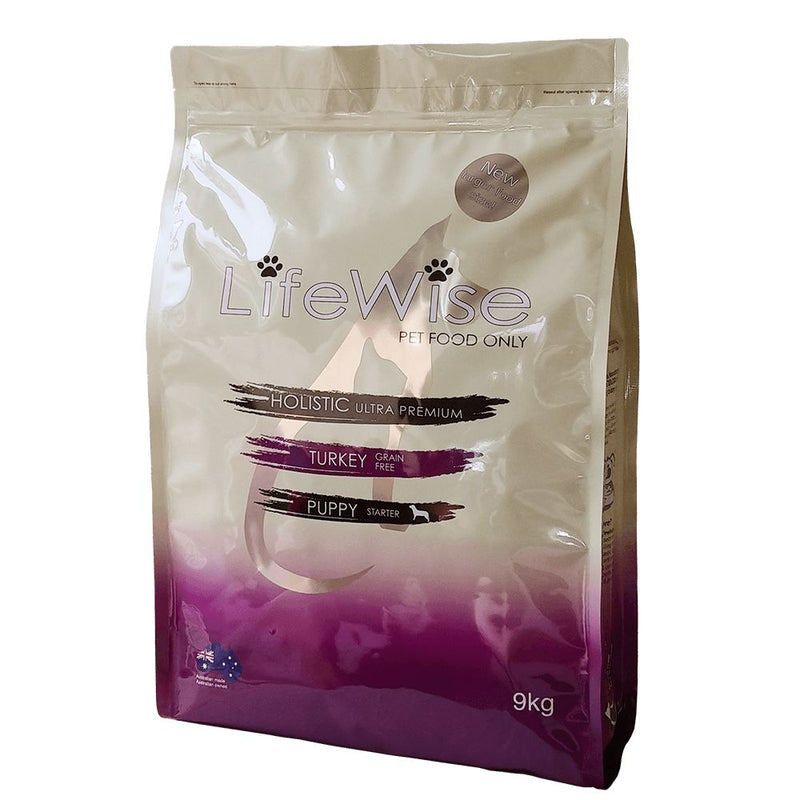 LifeWise Puppy Stage 1 Grain Free Starter Turkey Large Breed Dry Dog Food 9kg-Habitat Pet Supplies