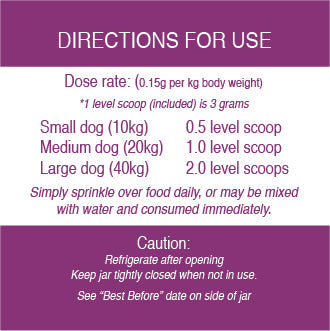 LifeWise Purple Boost Gut Microbiome and Immune System Support Supplement for Dogs 180g