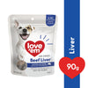 Love Em Air Dried Beef Liver Dog Treats 90g ^._.^