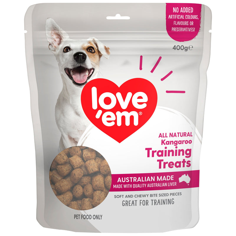 Love Em Kangaroo Mini Dog Treats 400g-Habitat Pet Supplies