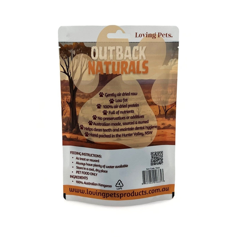 Loving Pets Outback Naturals Kangaroo Jerky Dog Treats 100g :->>