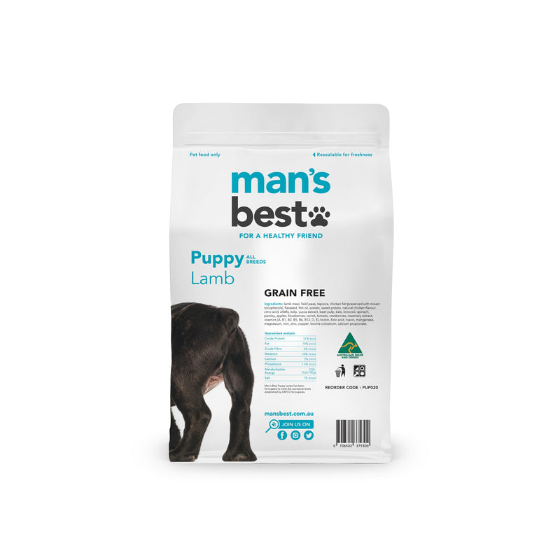 Mans Best Puppy Premium Grain Free Lamb Dry Food 2kg