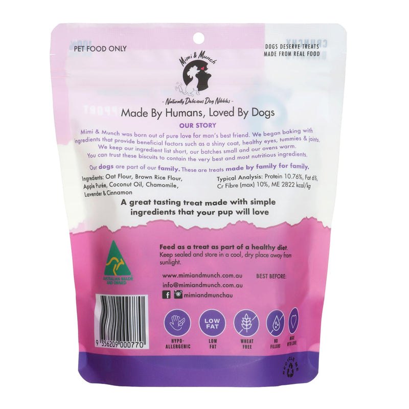 Mimi and Munch Wheat Free Bedtime Regular Dog Biscuit Treats 180g