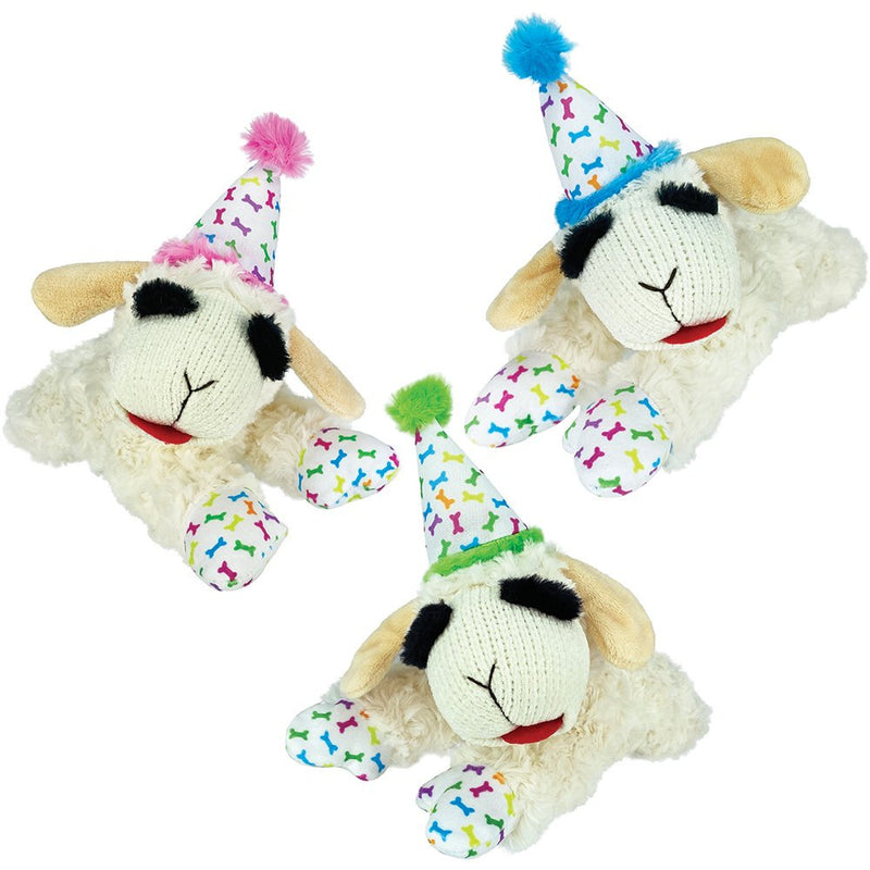 MultiPet Lamb Chop Birthday Dog Toy Large-Habitat Pet Supplies