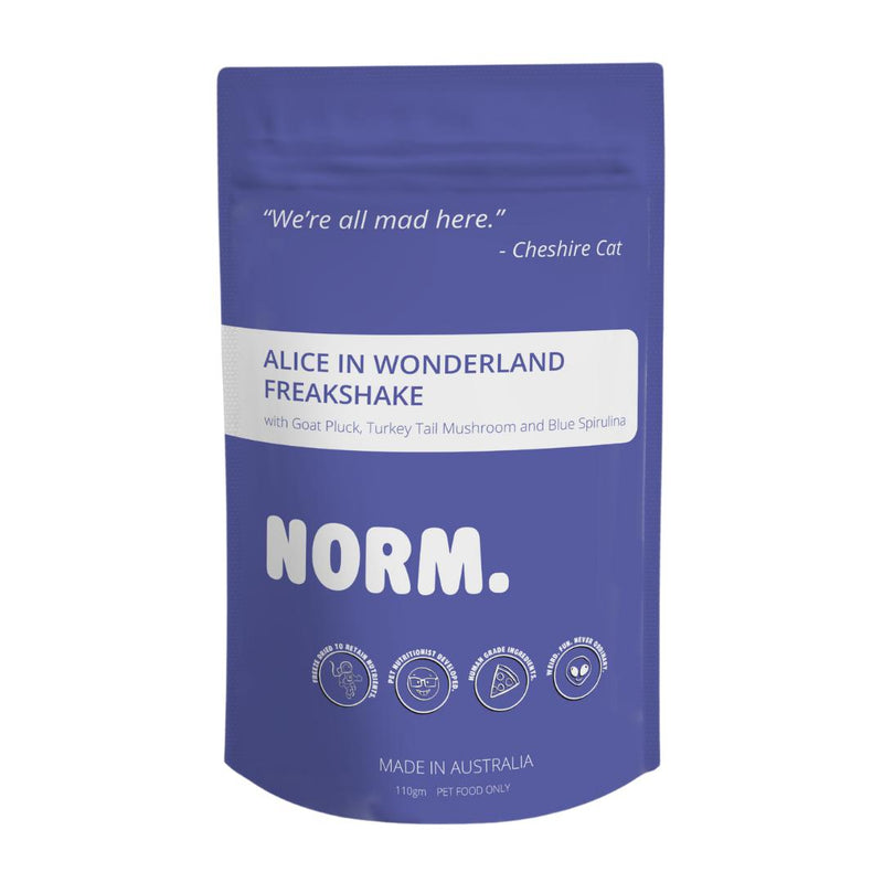 NORM. Alice in Wonderland Freeze Dried Freakshake for Dogs-Habitat Pet Supplies