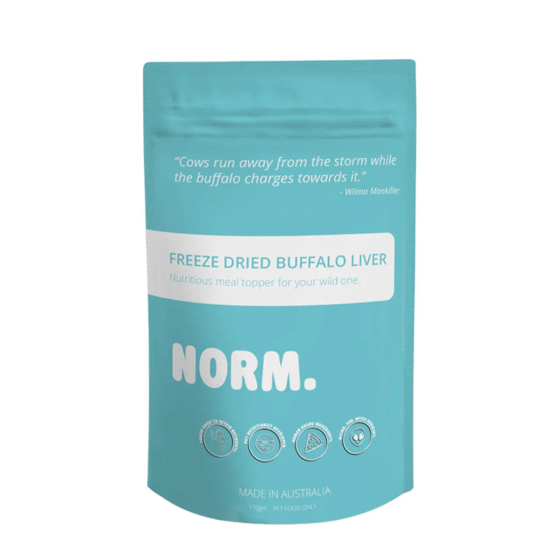 NORM. Buffalo Liver Freeze Dried Meal Topper for Dogs and Cats-Habitat Pet Supplies
