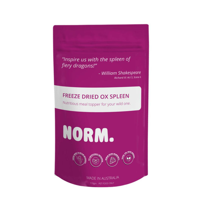 NORM. Ox Spleen Freeze Dried Meal Topper for Dogs and Cats-Habitat Pet Supplies