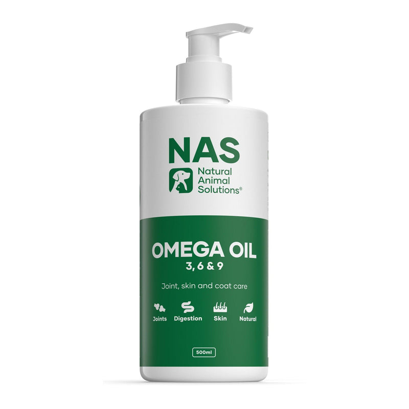Natural Animal Solutions Omega Oil Supplement for Dogs 500ml-Habitat Pet Supplies