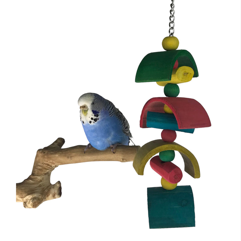 Ninos Java Half Moon Glider Toy for Birds Small