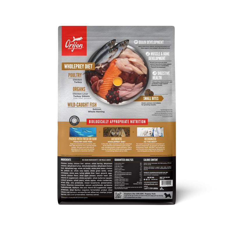ORIJEN Puppy Biologically Appropriate Dry Dog Food 2kg