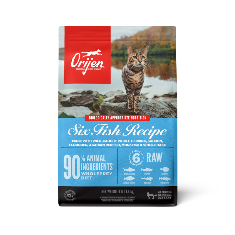 ORIJEN Six Fish Biologically Appropriate Dry Cat Food 1.8kg